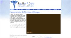 Desktop Screenshot of earnoseandthroatinstitute.com
