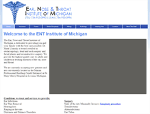 Tablet Screenshot of earnoseandthroatinstitute.com